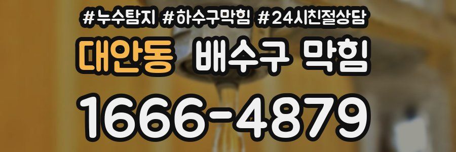 대안동 배수구 막힘