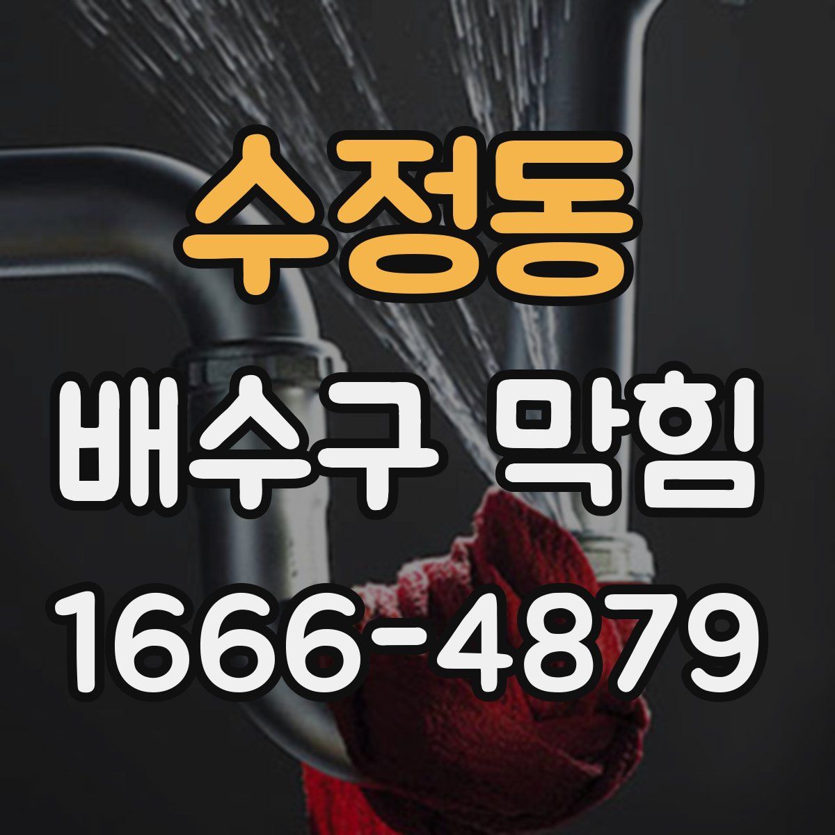 수정동 배수구 막힘