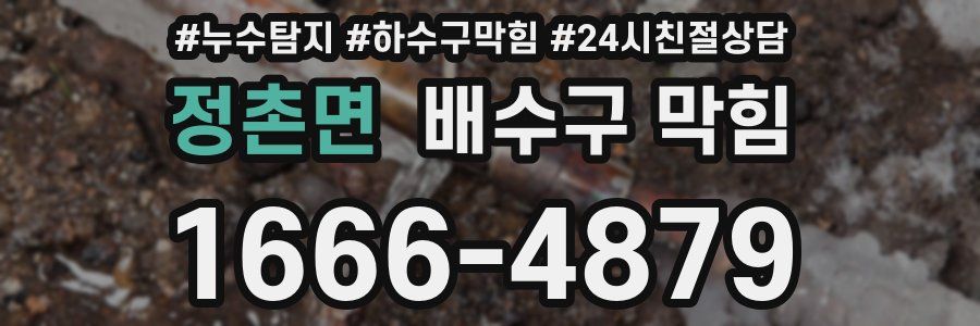 정촌면 배수구 막힘