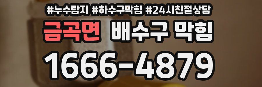 금곡면 배수구 막힘