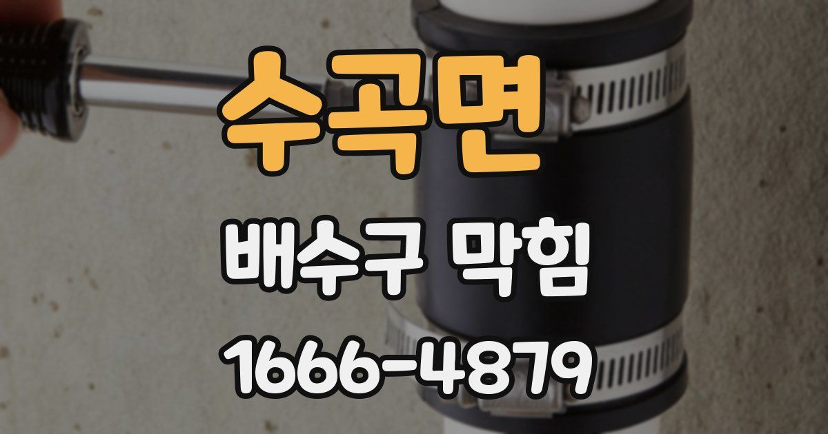 수곡면 배수구 막힘