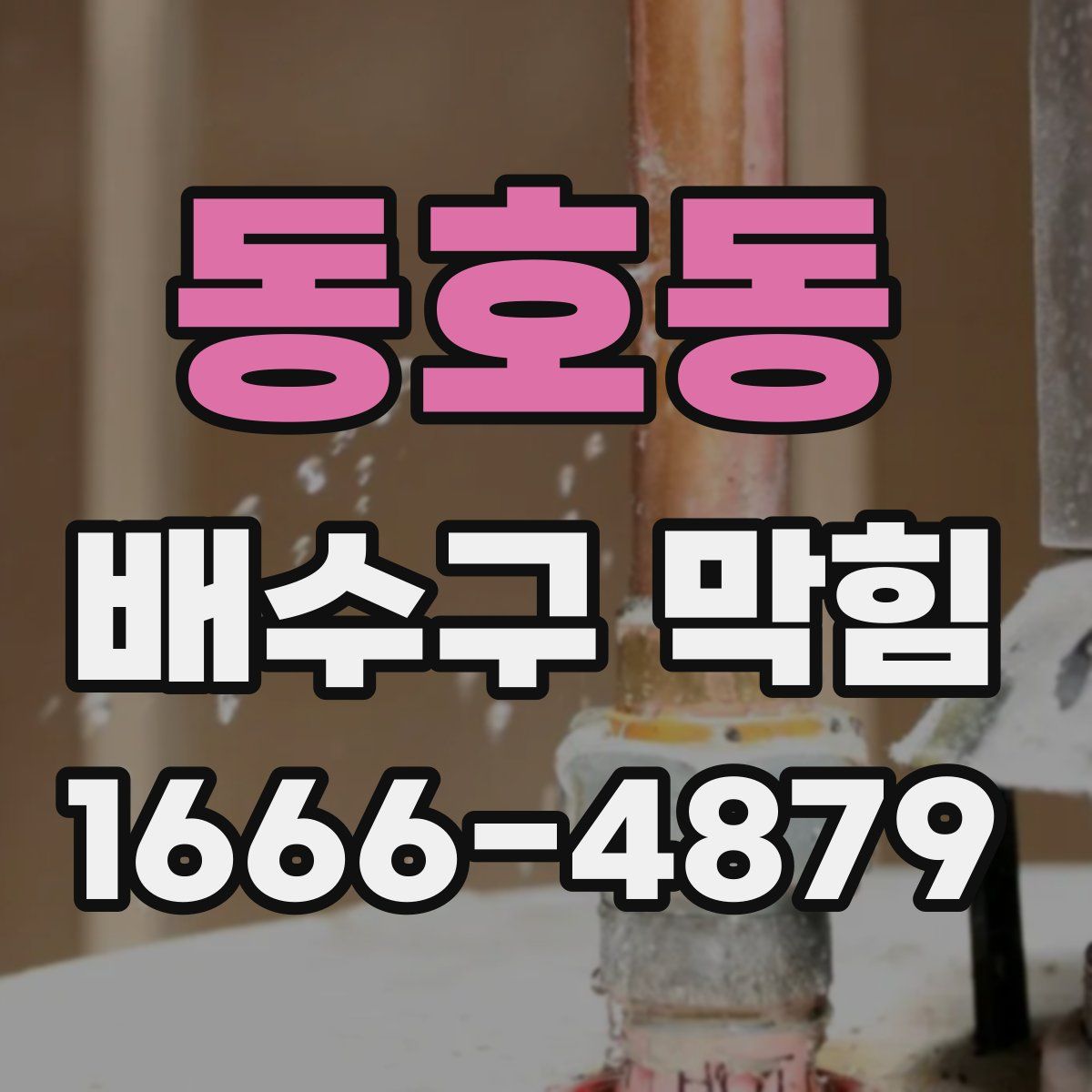 동호동 배수구 막힘