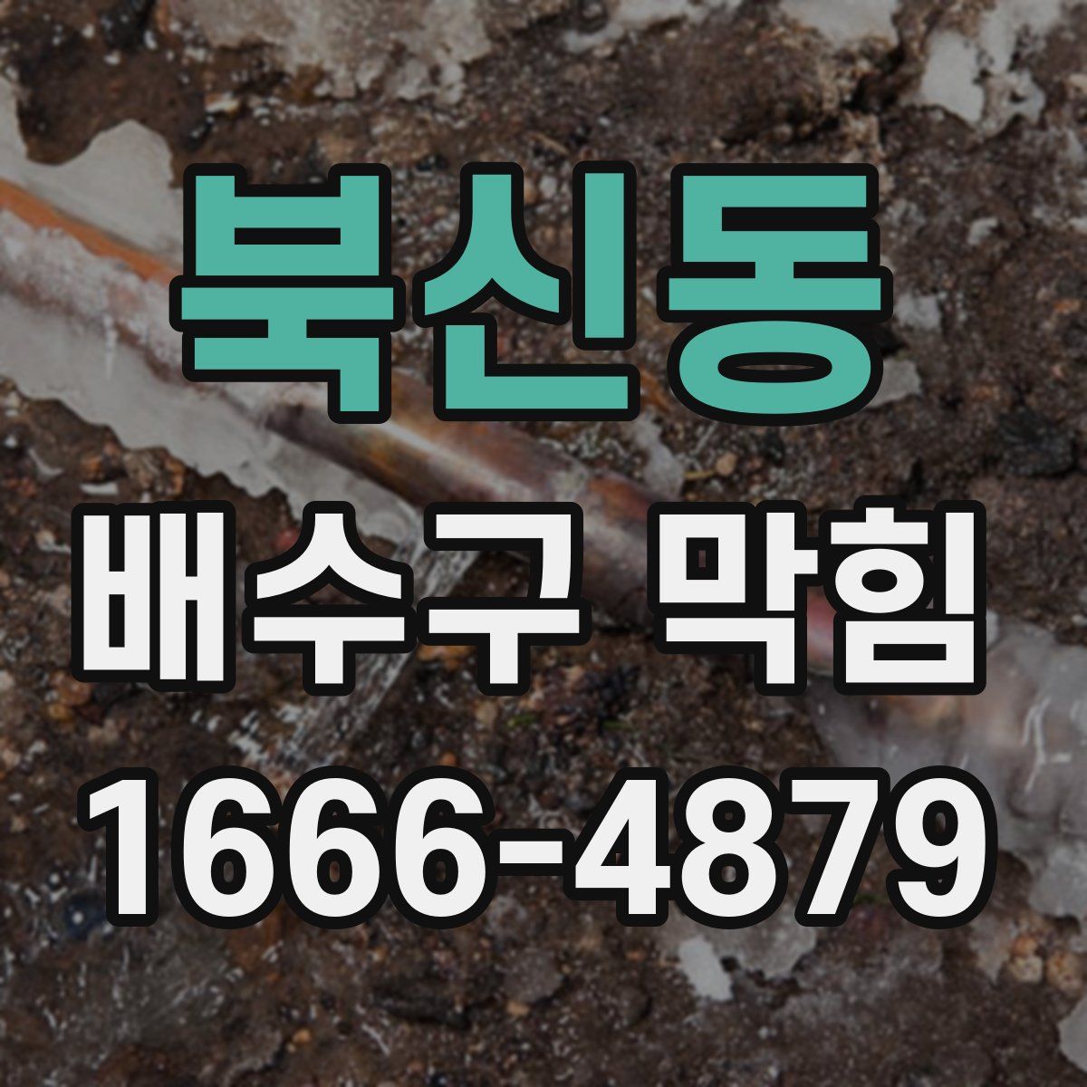 북신동 배수구 막힘
