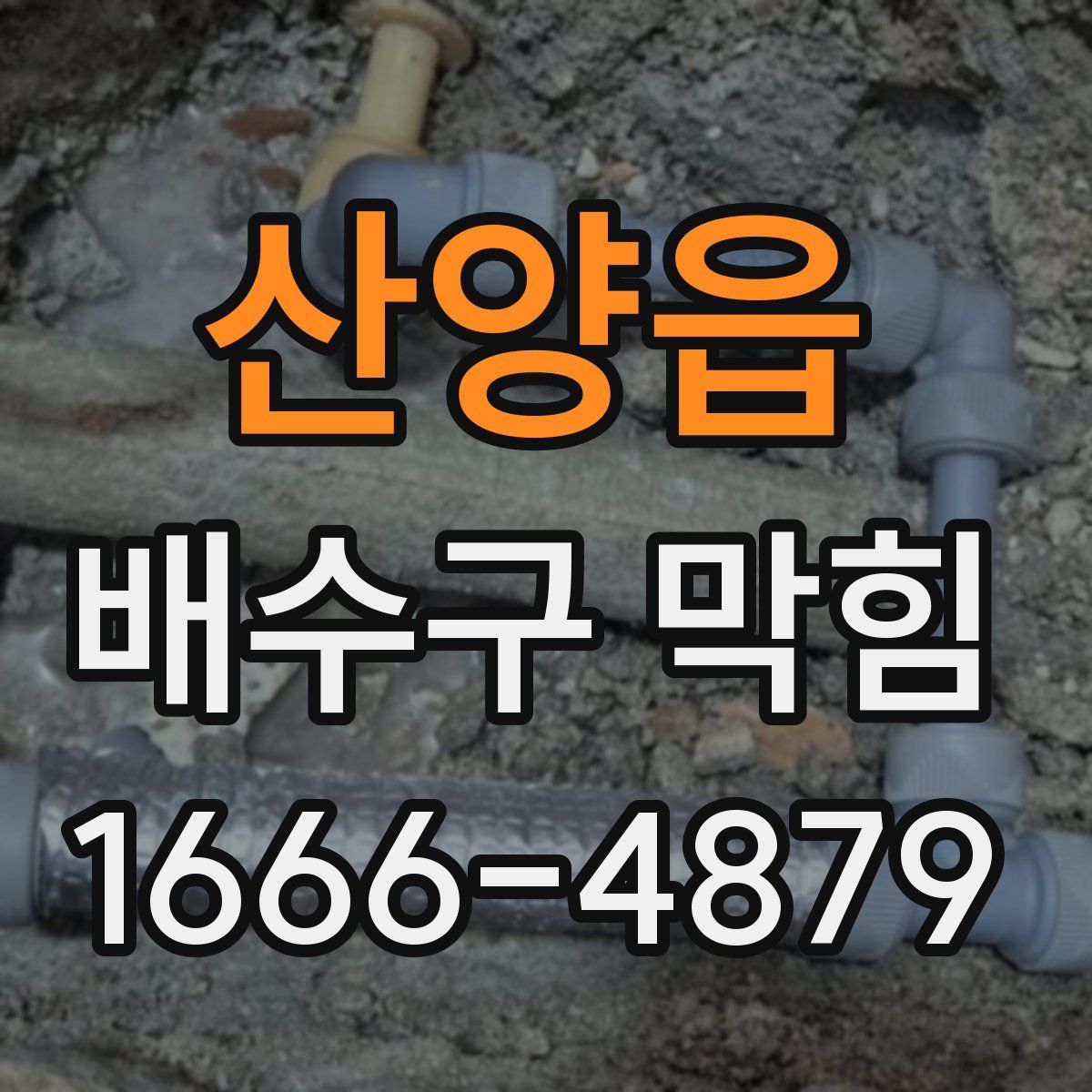 산양읍 배수구 막힘