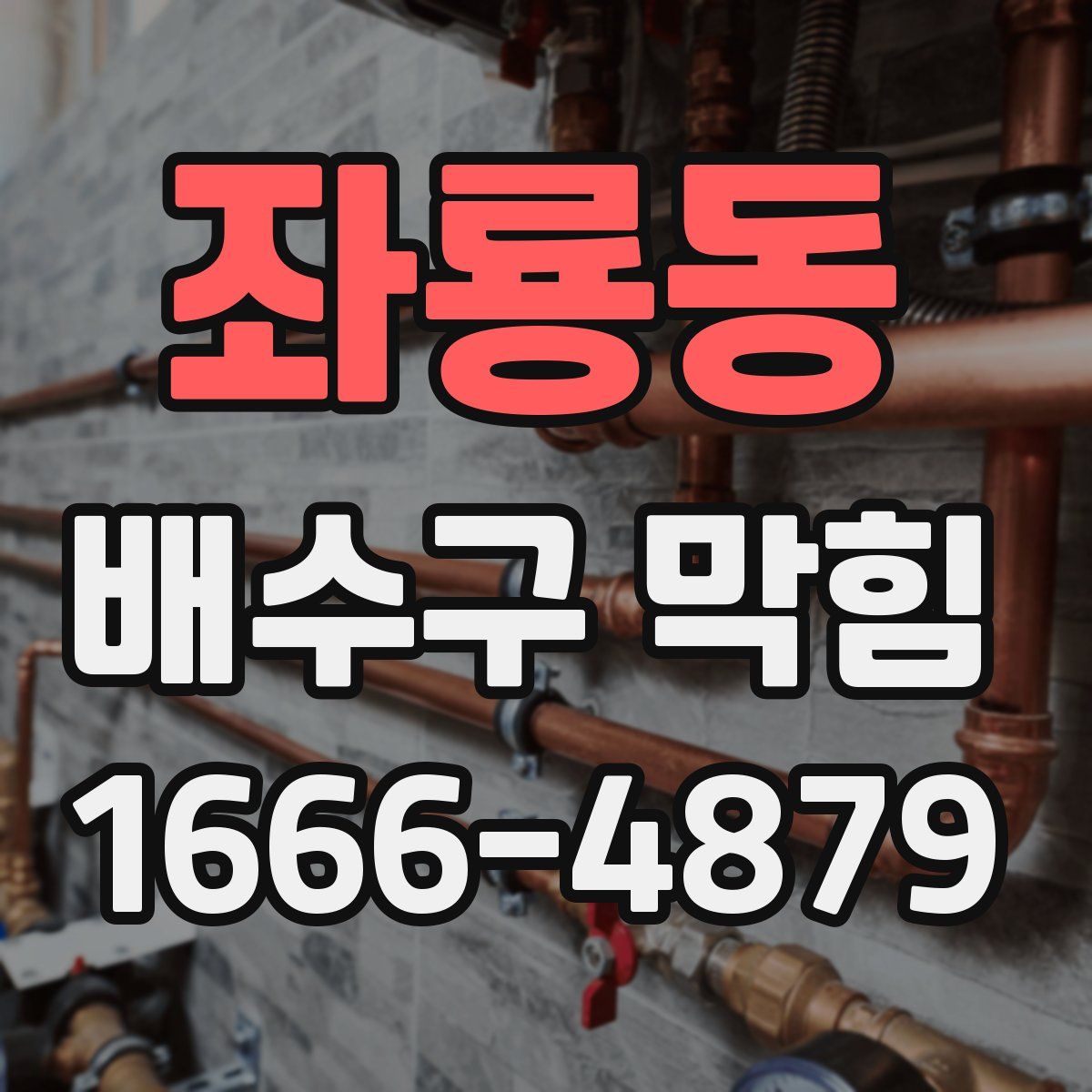 좌룡동 배수구 막힘