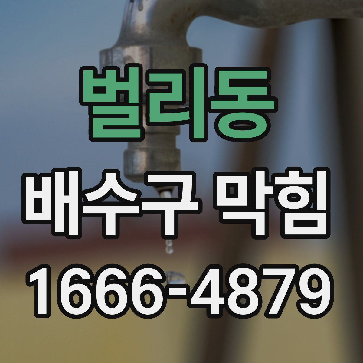 벌리동 배수구 막힘