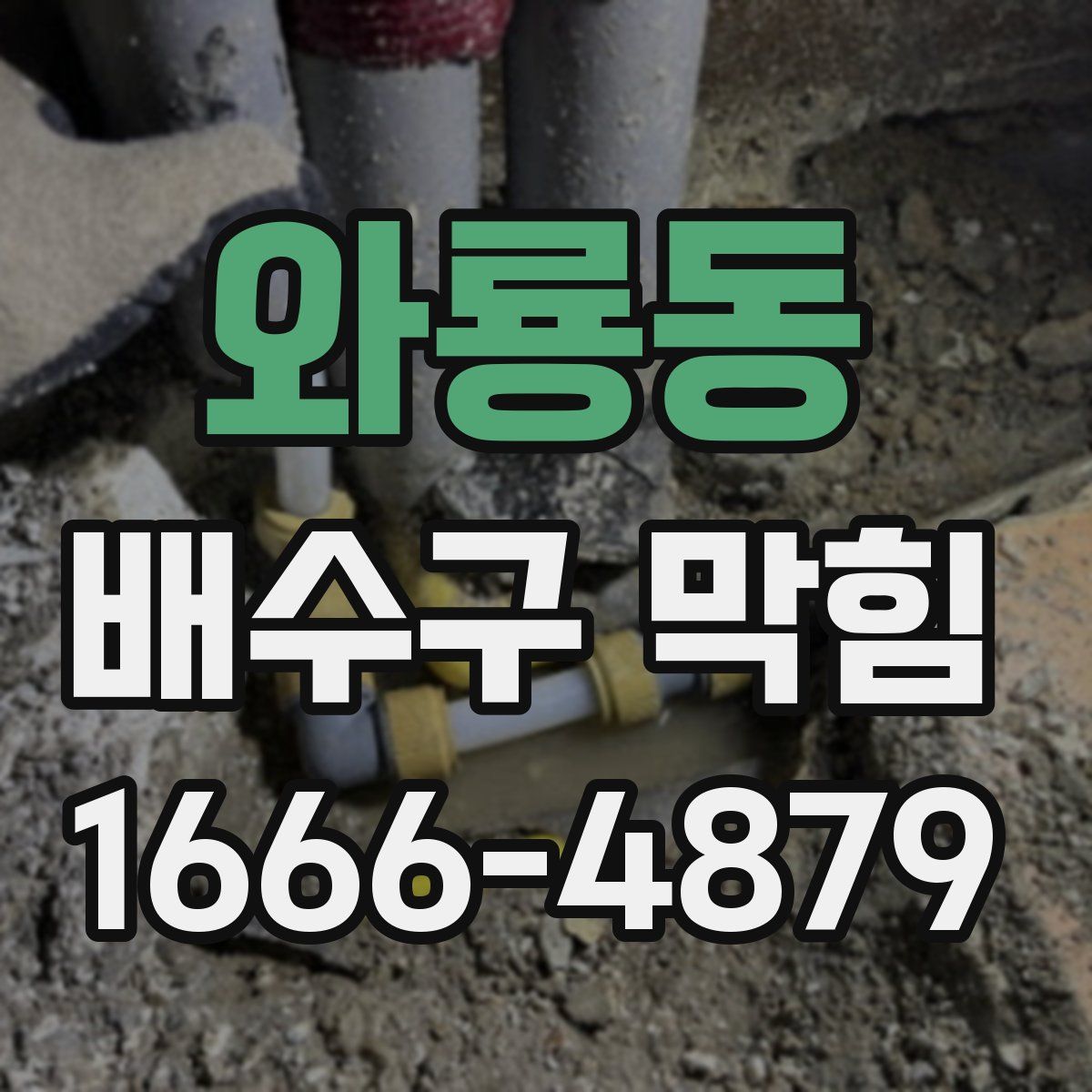 와룡동 배수구 막힘