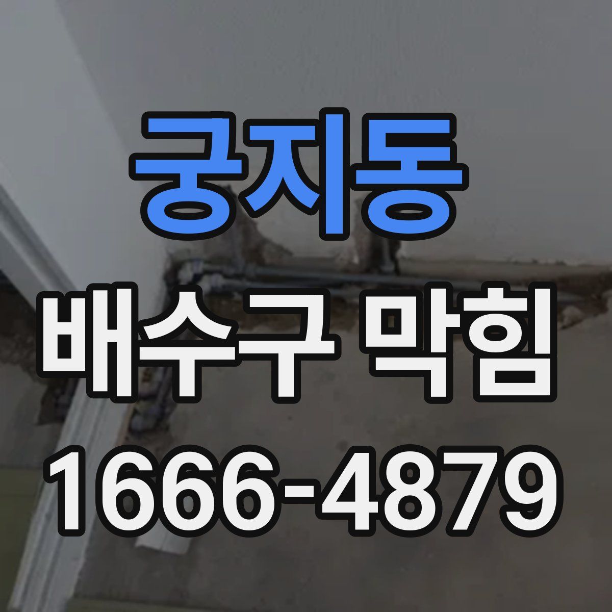 궁지동 배수구 막힘