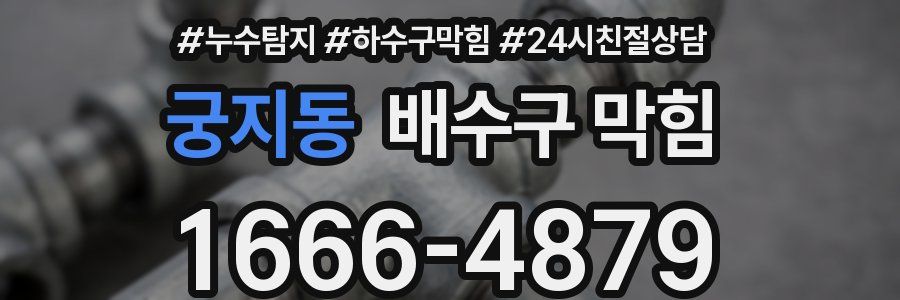 궁지동 배수구 막힘