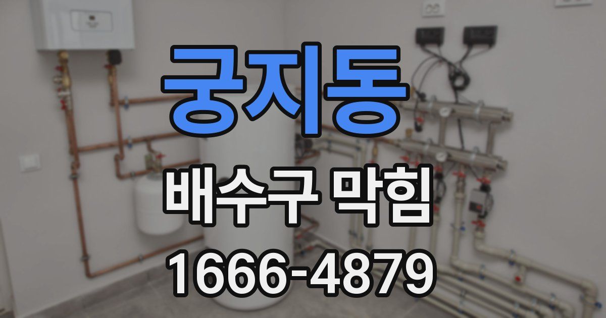 궁지동 배수구 막힘