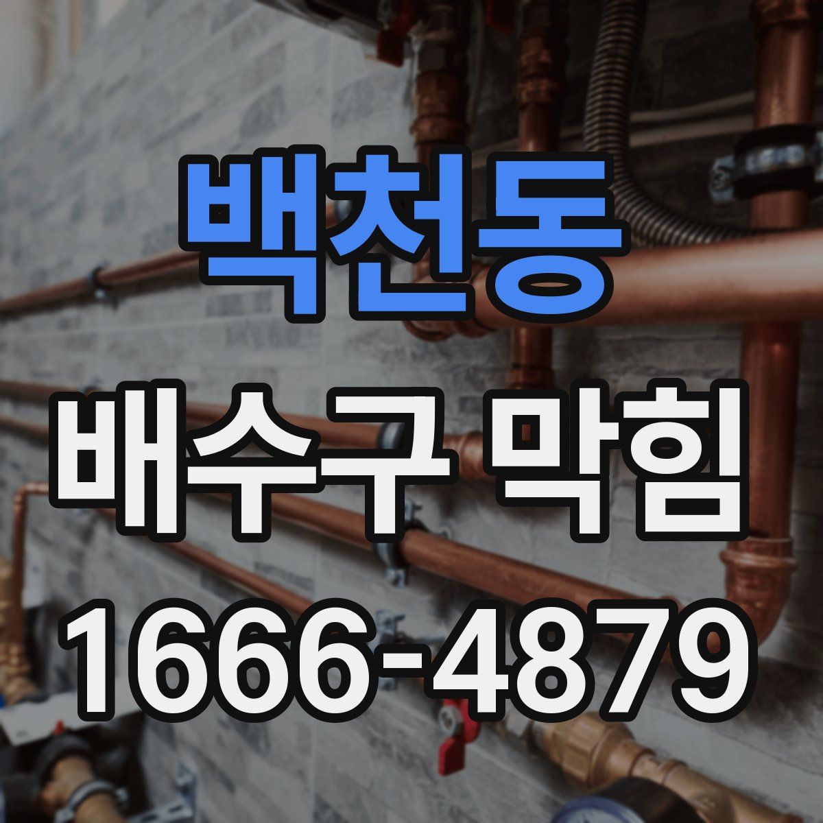 백천동 배수구 막힘