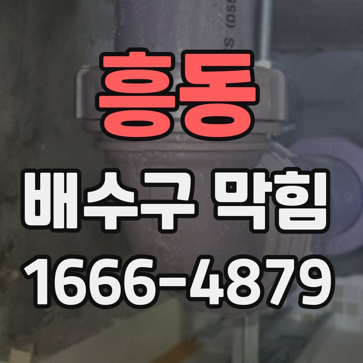 흥동 배수구 막힘