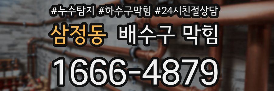 삼정동 배수구 막힘