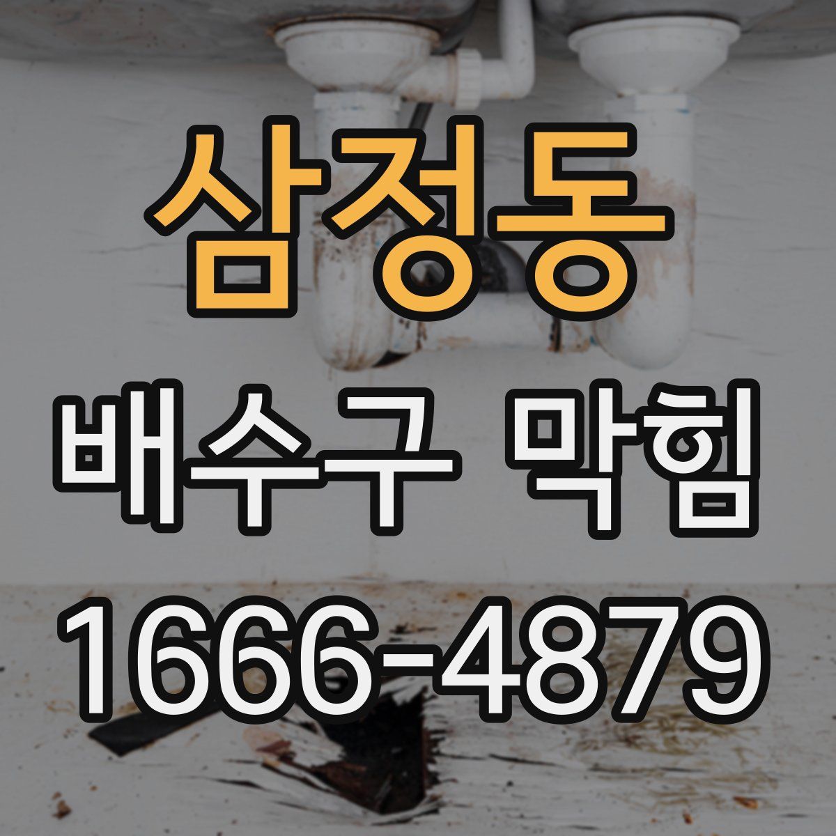 삼정동 배수구 막힘