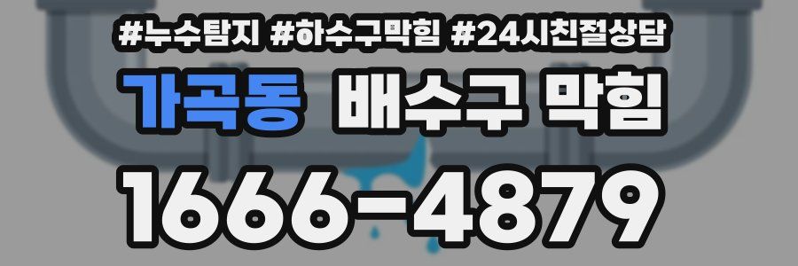 가곡동 배수구 막힘