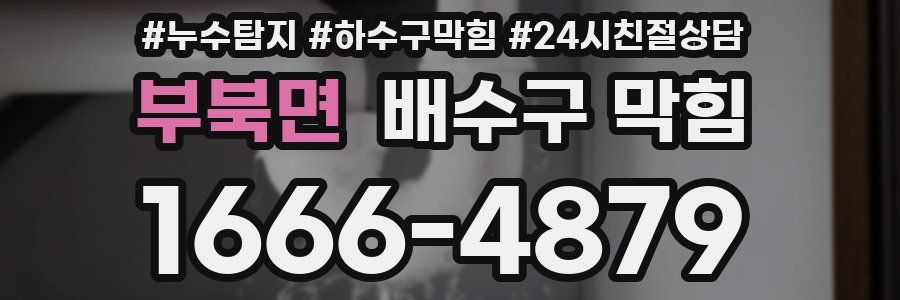 부북면 배수구 막힘