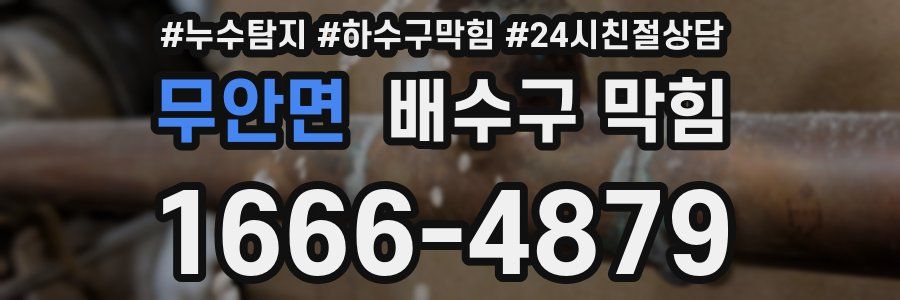 무안면 배수구 막힘