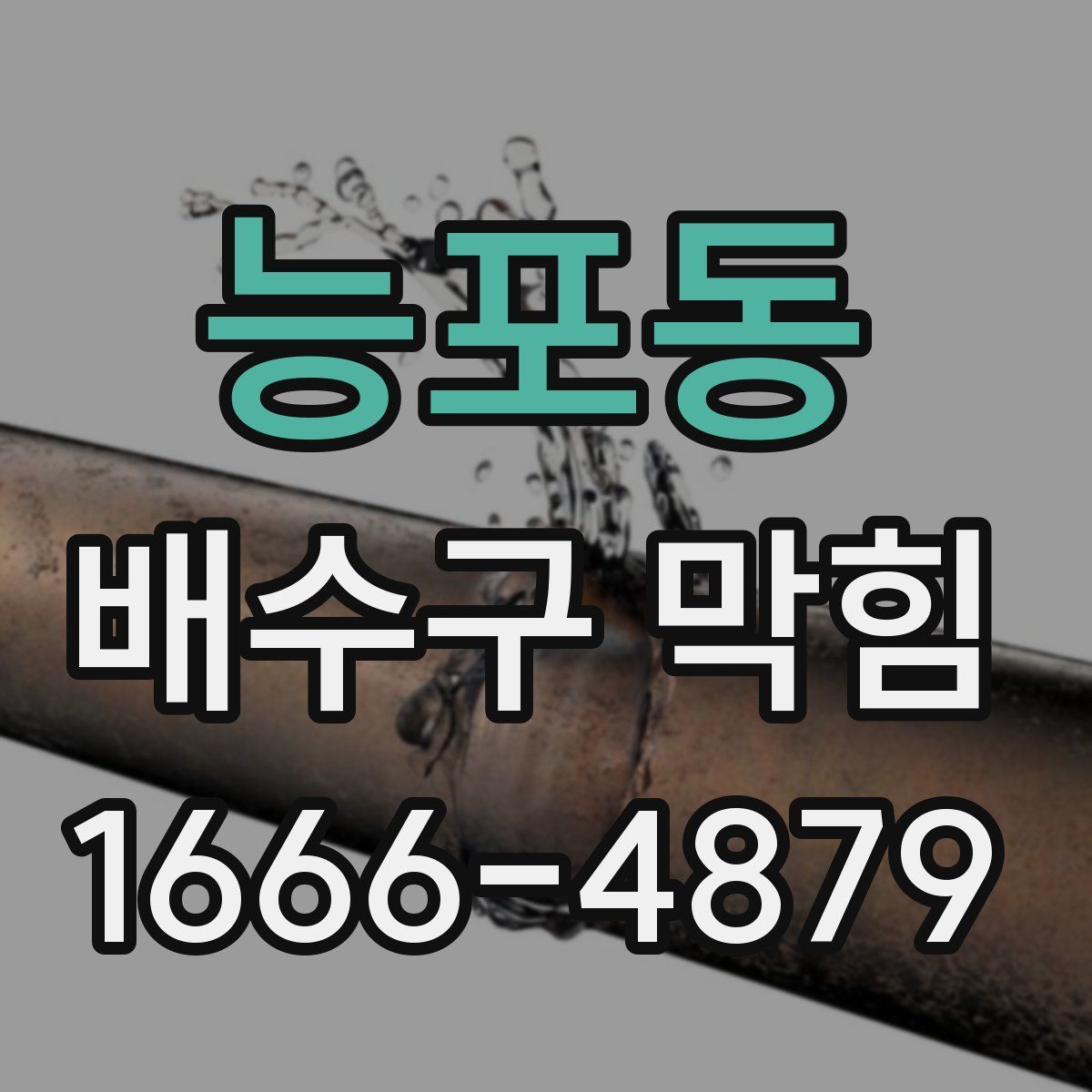 능포동 배수구 막힘
