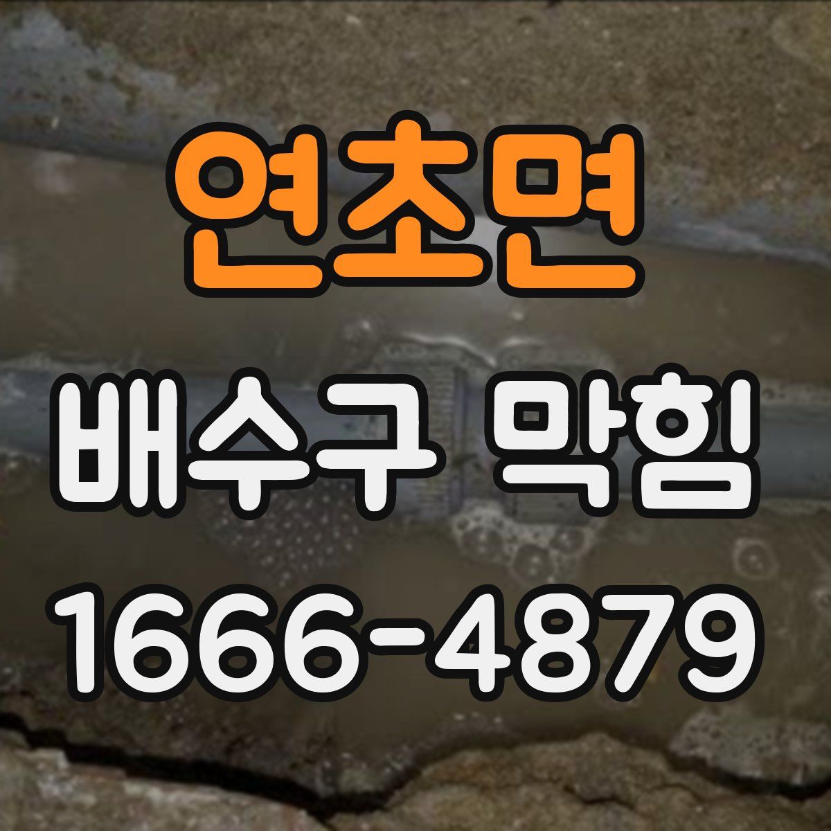 연초면 배수구 막힘