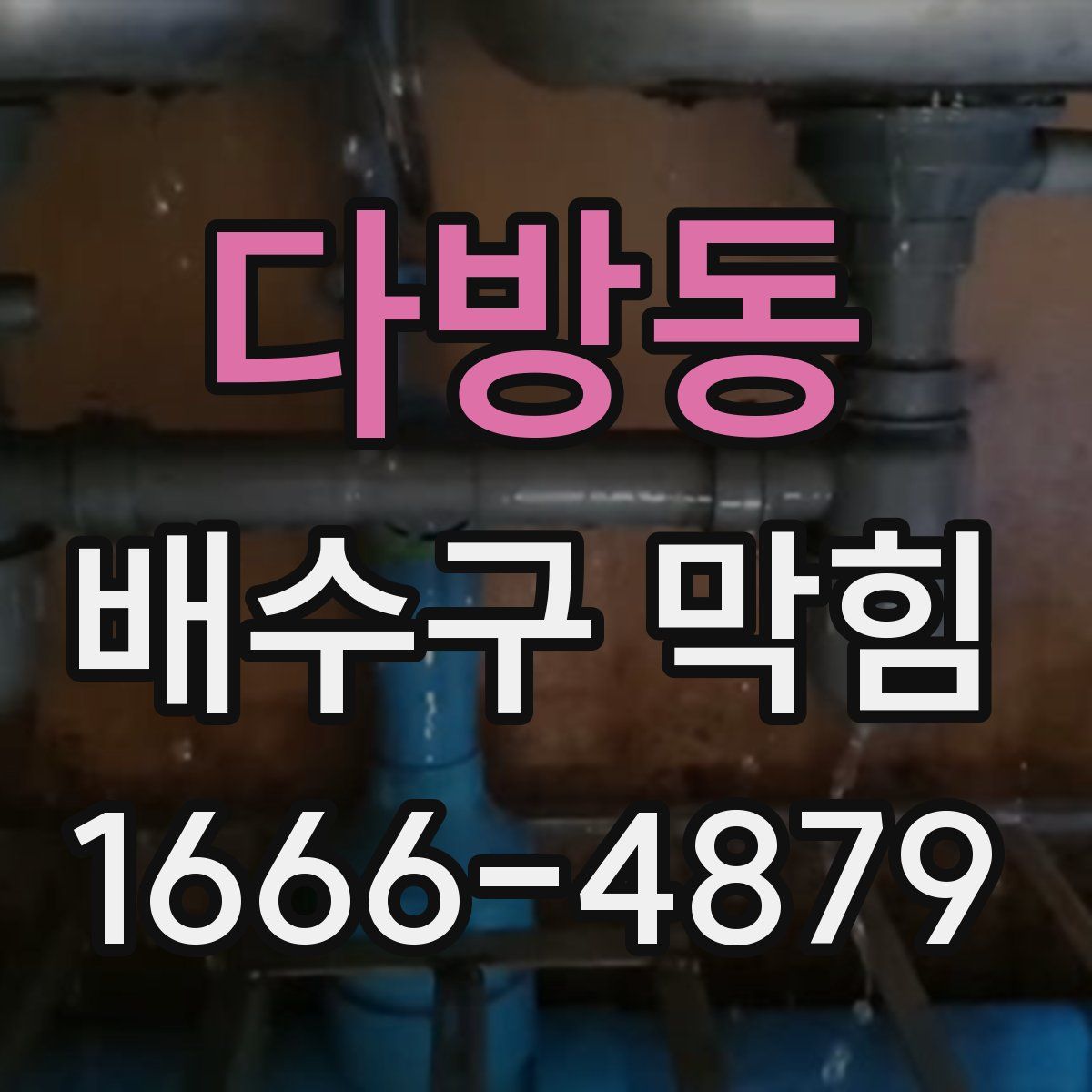 다방동 배수구 막힘