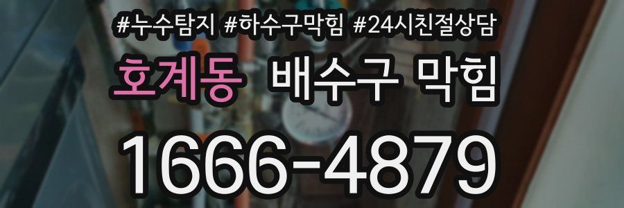 호계동 배수구 막힘