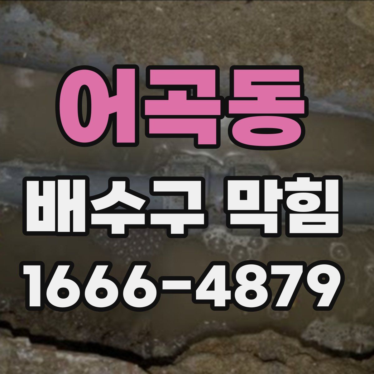 어곡동 배수구 막힘