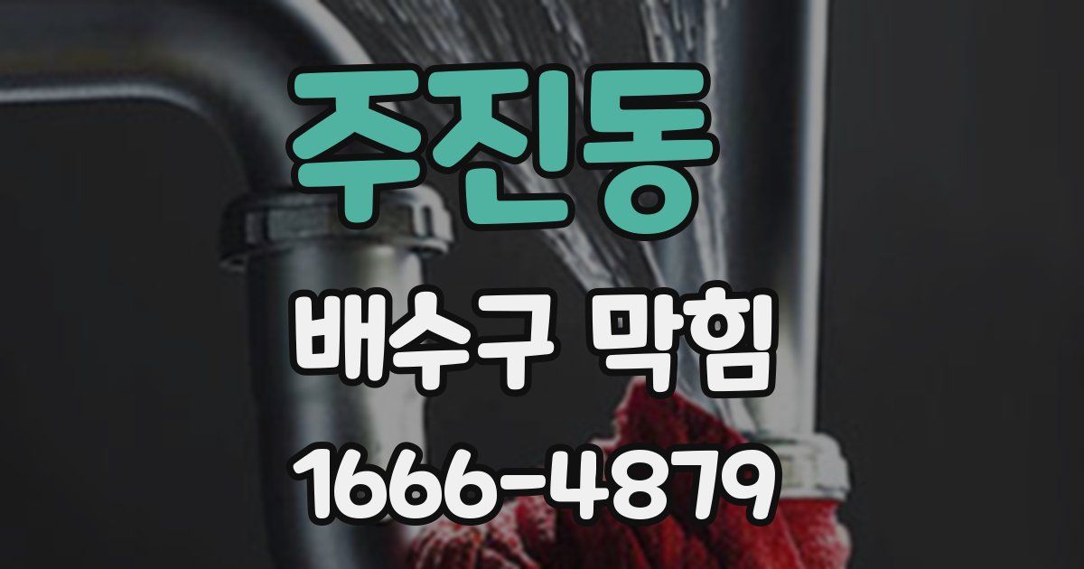 주진동 배수구 막힘