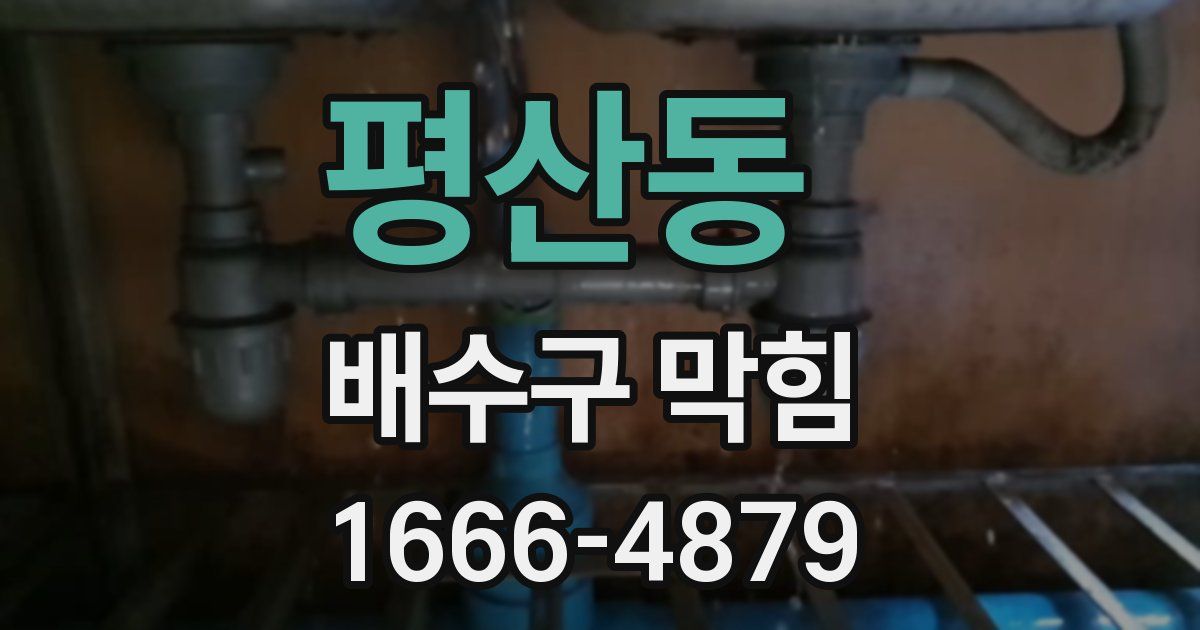 평산동 배수구 막힘