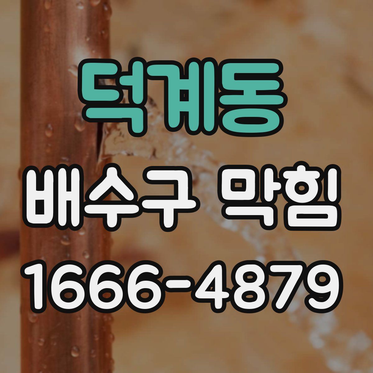 덕계동 배수구 막힘