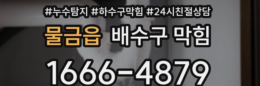 물금읍 배수구 막힘