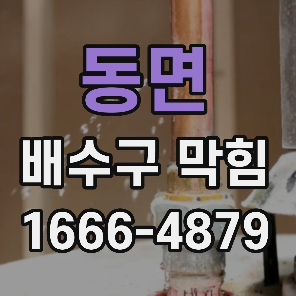 동면 배수구 막힘