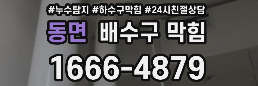 동면 배수구 막힘