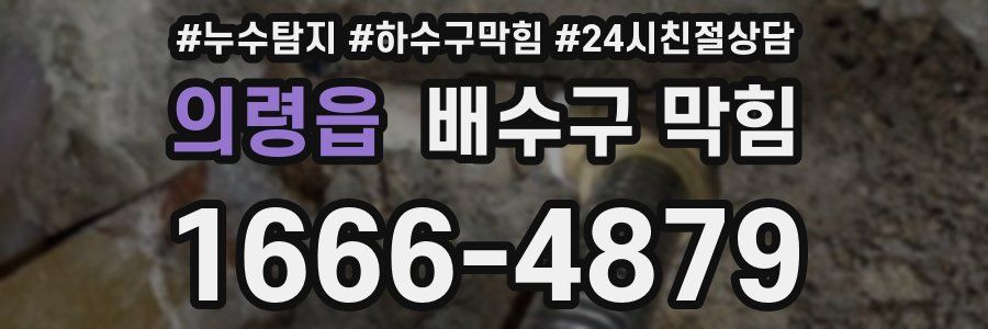 의령읍 배수구 막힘