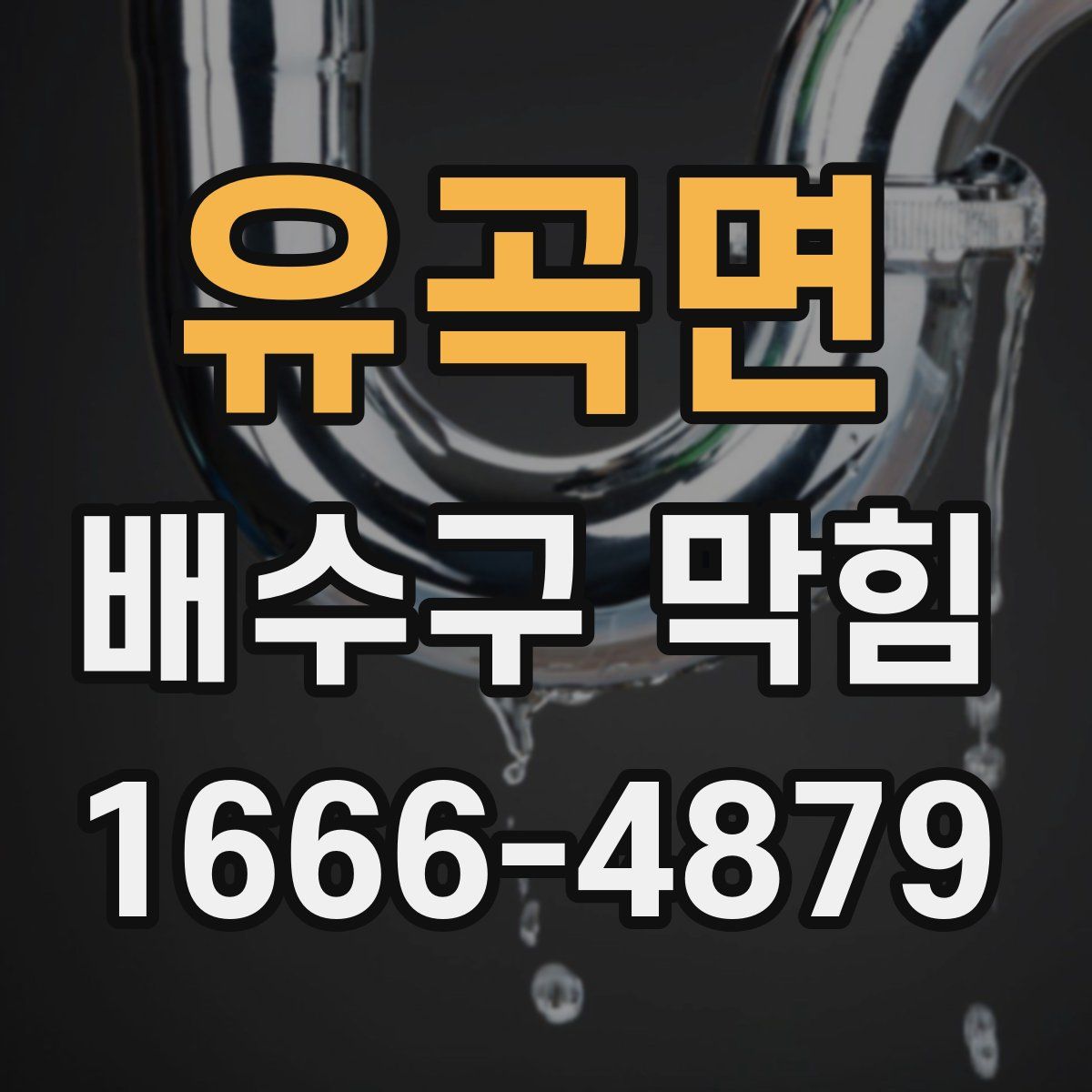 유곡면 배수구 막힘