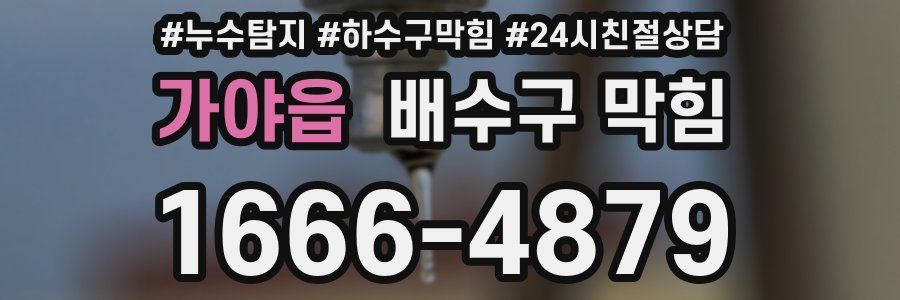 가야읍 배수구 막힘