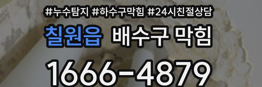 칠원읍 배수구 막힘