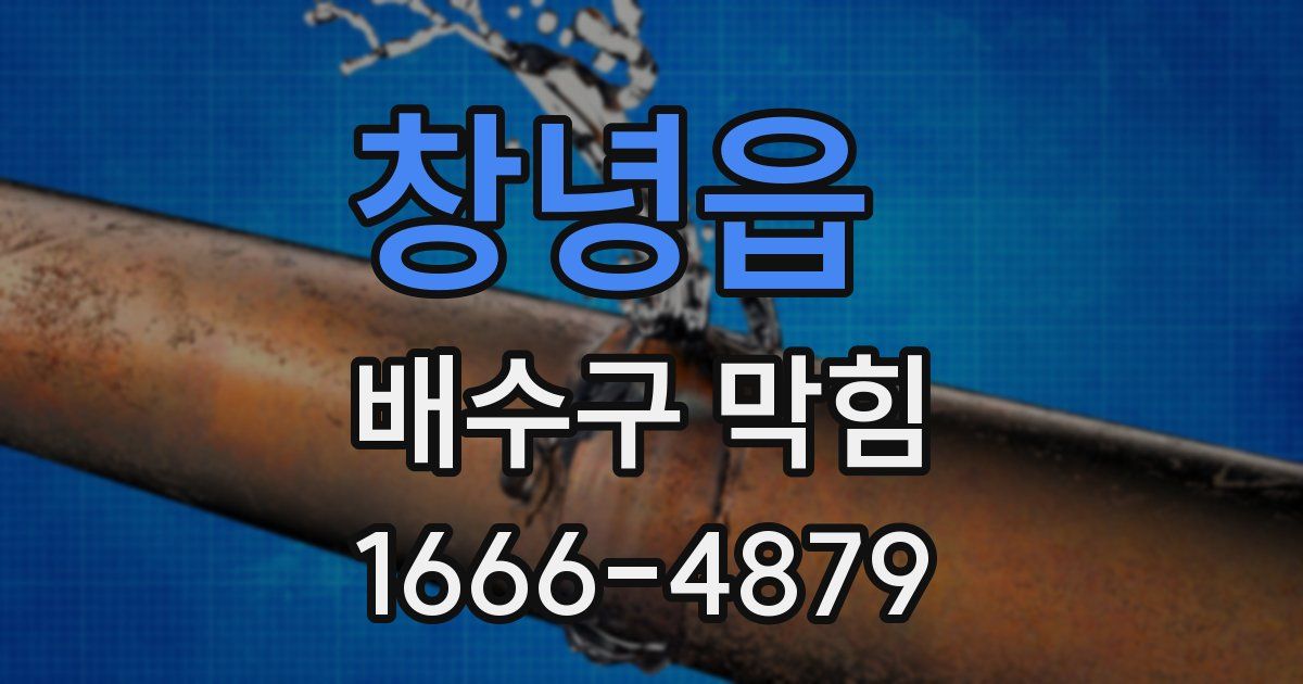 창녕읍 배수구 막힘