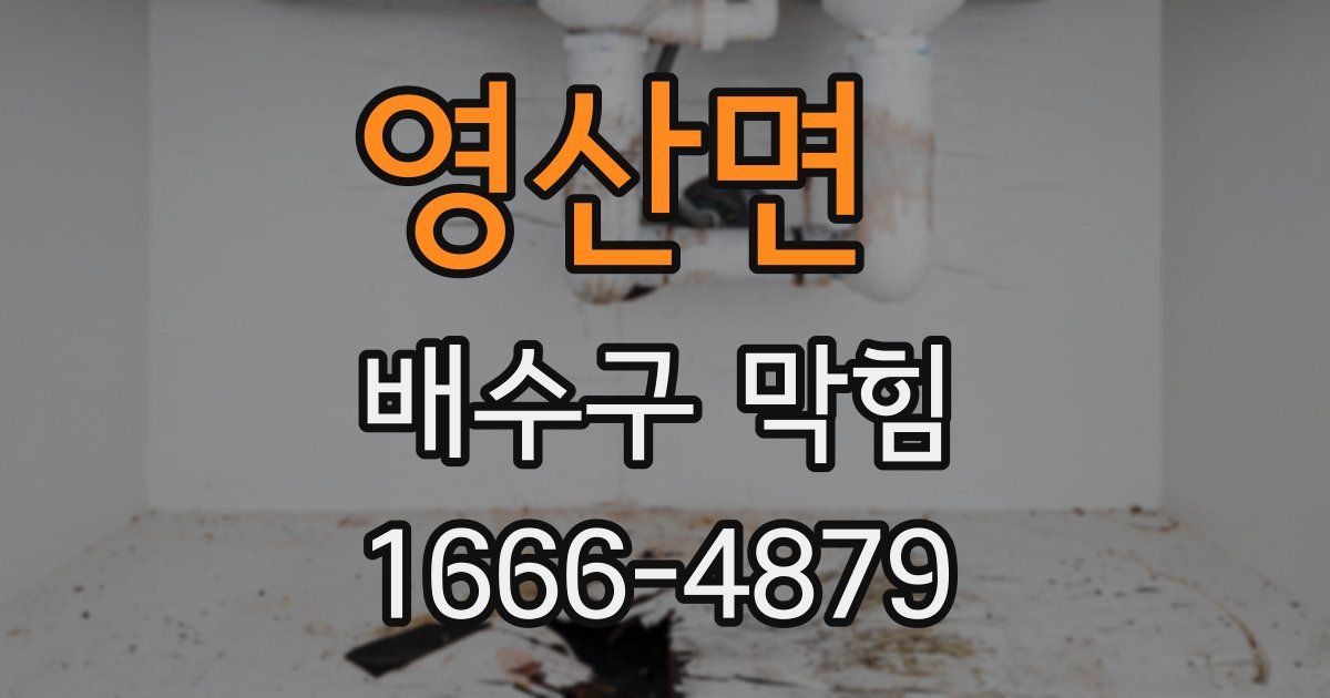 영산면 배수구 막힘