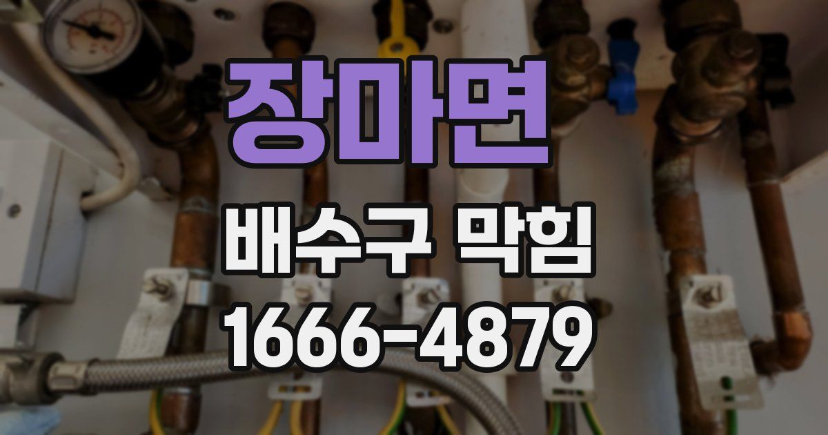 장마면 배수구 막힘