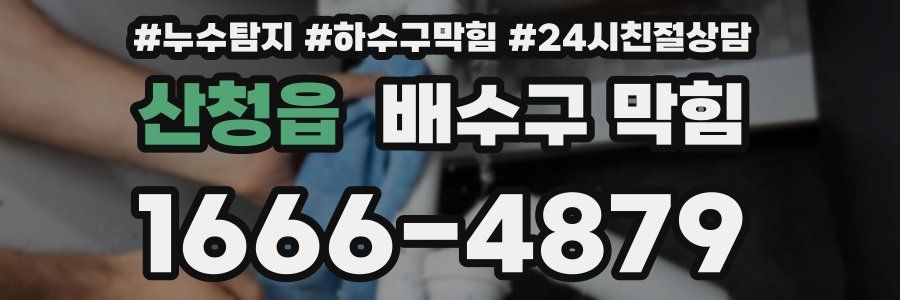 산청읍 배수구 막힘