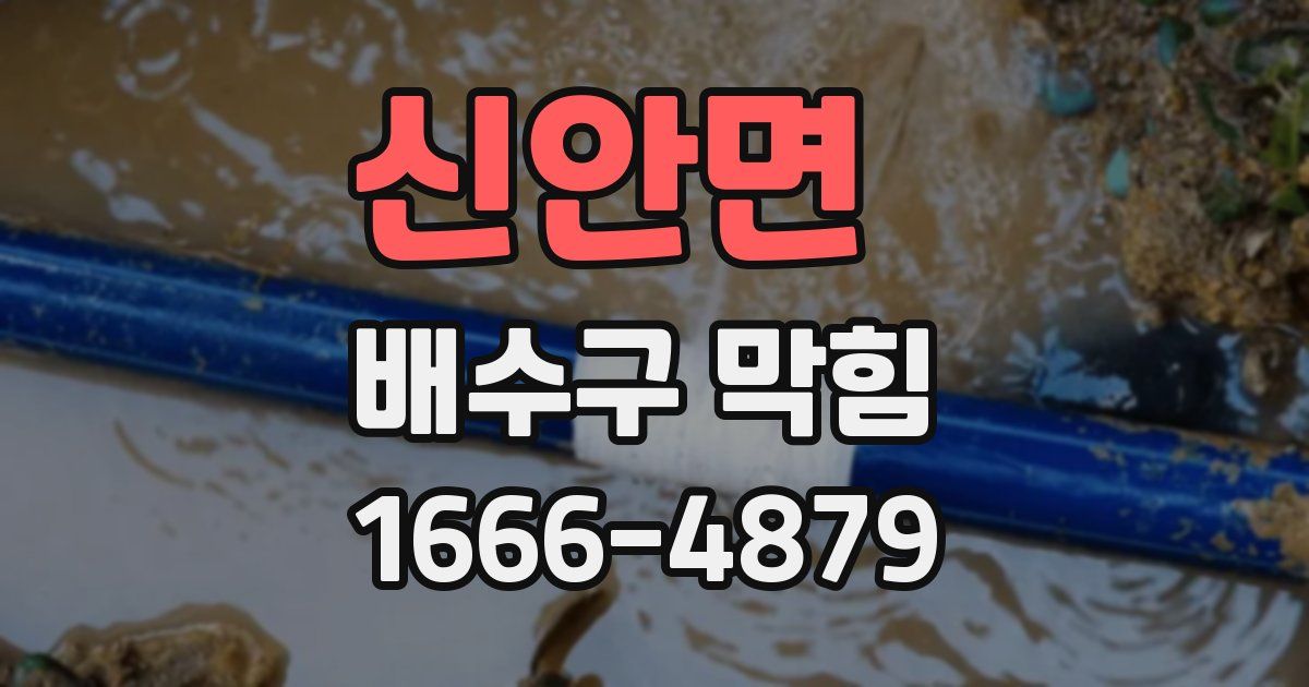 신안면 배수구 막힘
