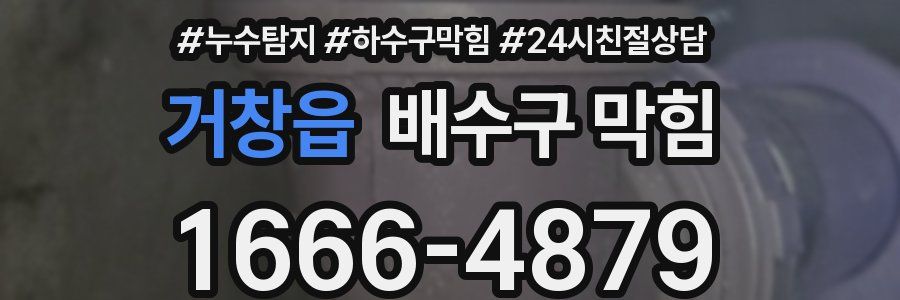 거창읍 배수구 막힘