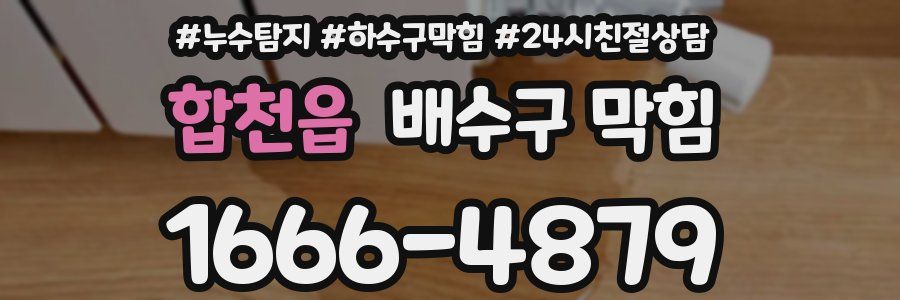 합천읍 배수구 막힘