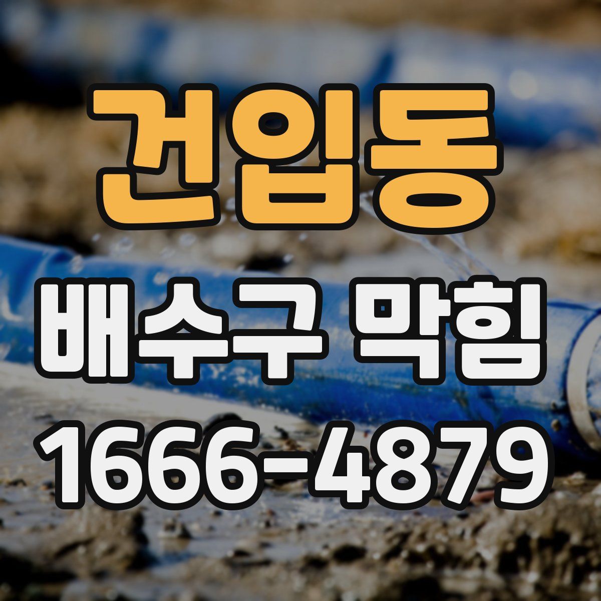 건입동 배수구 막힘