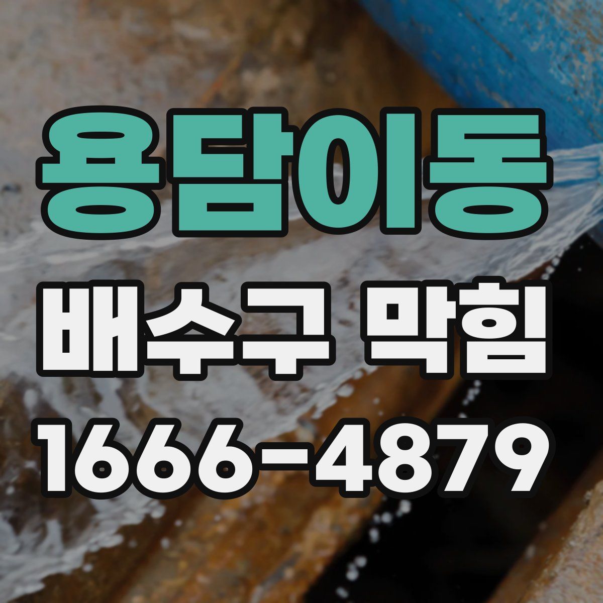 용담이동 배수구 막힘