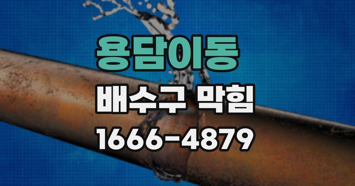 용담이동 배수구 막힘