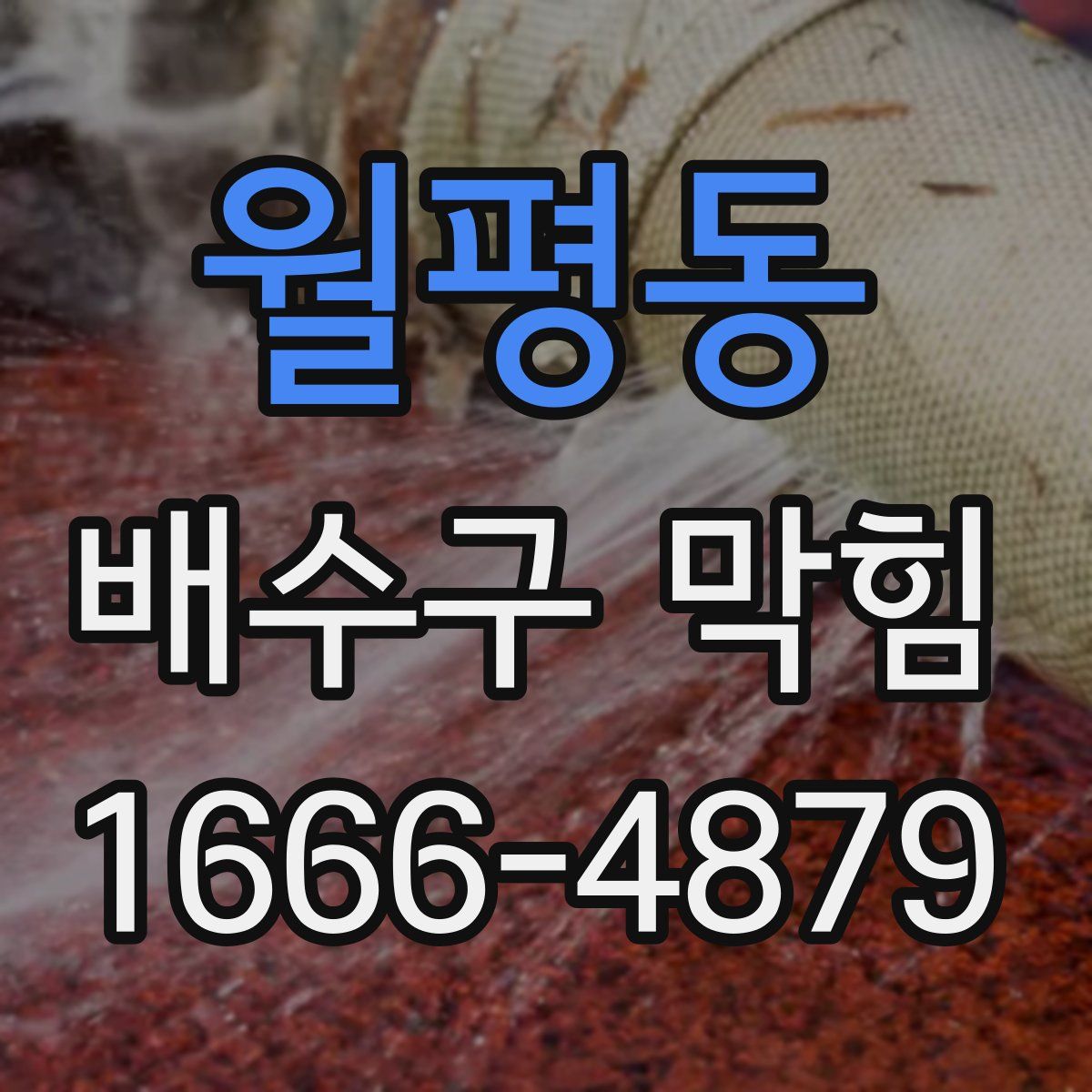 월평동 배수구 막힘