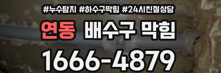 연동 배수구 막힘