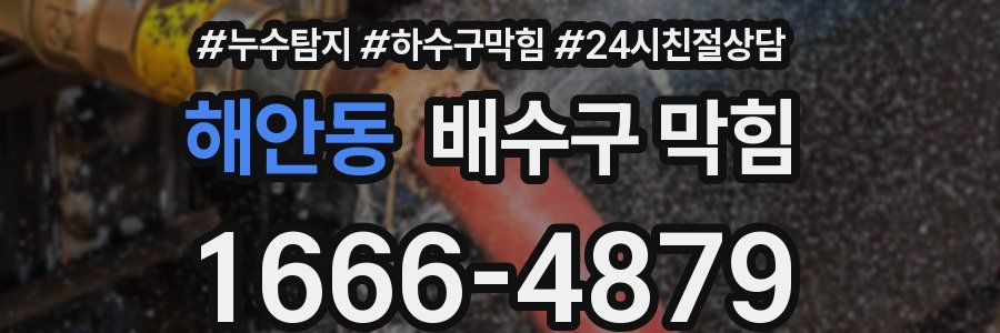 해안동 배수구 막힘