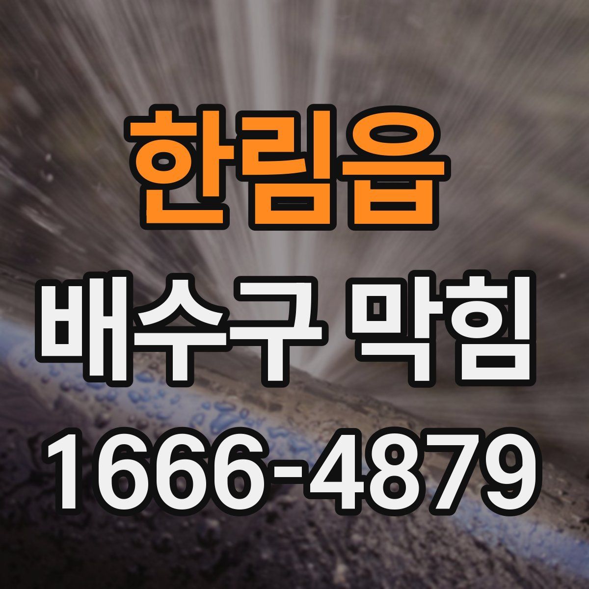 한림읍 배수구 막힘